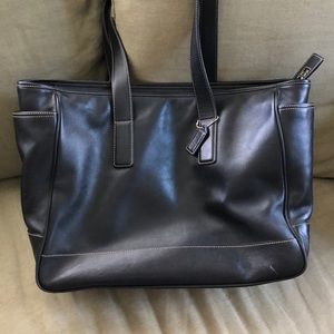 Coach leather baby bag